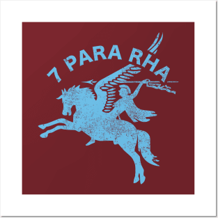 7th Parachute Regiment Royal Horse Artillery (distressed) Posters and Art